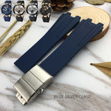 Silicone Rubber Watchband Steel Buckle Sport Strap Special for Ulysse Nardin Executive 243 for Man Watch accessories  26mm