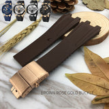 Silicone Rubber Watchband Steel Buckle Sport Strap Special for Ulysse Nardin Executive 243 for Man Watch accessories  26mm