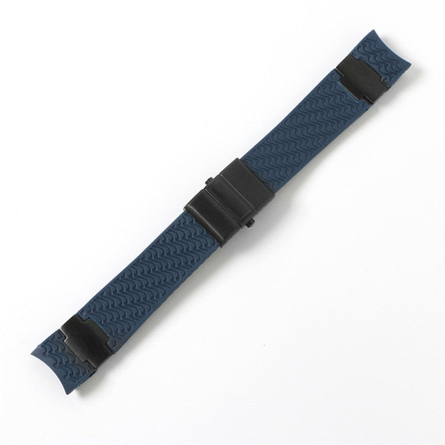Watchband Bracelet Silica Gel Watch Band For Ulysse Nardin DIVER Waterproof Rubber Watch Strap Sports 22mm Man Black Blue Brown