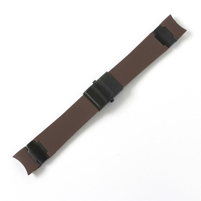 Watchband Bracelet Silica Gel Watch Band For Ulysse Nardin DIVER Waterproof Rubber Watch Strap Sports 22mm Man Black Blue Brown