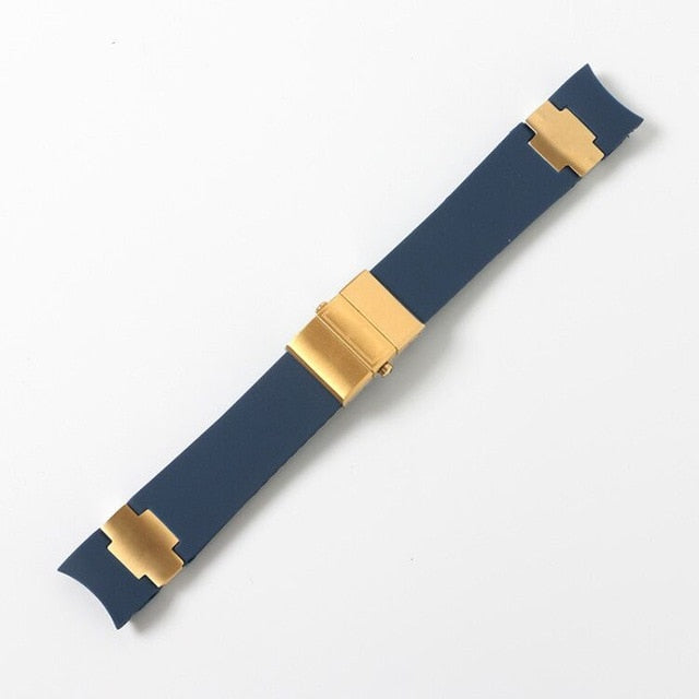 Watchband Bracelet Silica Gel Watch Band For Ulysse Nardin DIVER Waterproof Rubber Watch Strap Sports 22mm Man Black Blue Brown