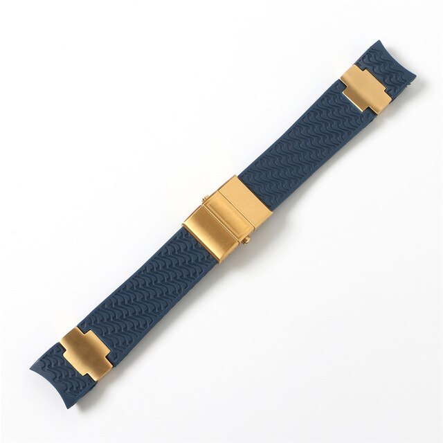 Watchband Bracelet Silica Gel Watch Band For Ulysse Nardin DIVER Waterproof Rubber Watch Strap Sports 22mm Man Black Blue Brown