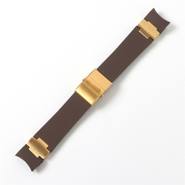 Watchband Bracelet Silica Gel Watch Band For Ulysse Nardin DIVER Waterproof Rubber Watch Strap Sports 22mm Man Black Blue Brown