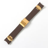 Watchband Bracelet Silica Gel Watch Band For Ulysse Nardin DIVER Waterproof Rubber Watch Strap Sports 22mm Man Black Blue Brown