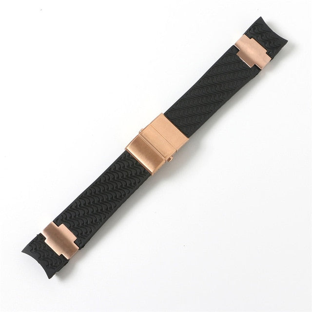 Watchband Bracelet Silica Gel Watch Band For Ulysse Nardin DIVER Waterproof Rubber Watch Strap Sports 22mm Man Black Blue Brown
