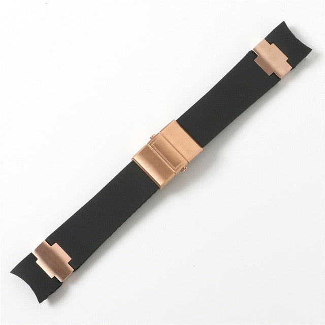 Watchband Bracelet Silica Gel Watch Band For Ulysse Nardin DIVER Waterproof Rubber Watch Strap Sports 22mm Man Black Blue Brown