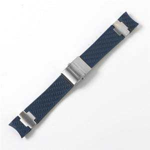 Watchband Bracelet Silica Gel Watch Band For Ulysse Nardin DIVER Waterproof Rubber Watch Strap Sports 22mm Man Black Blue Brown