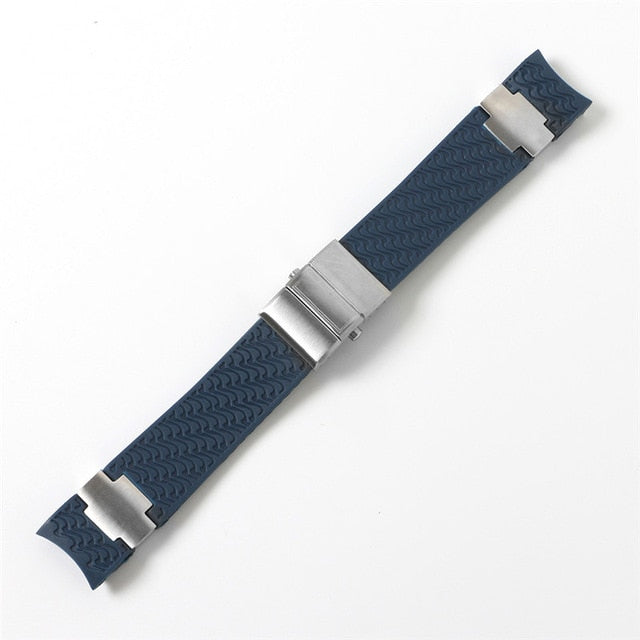 Watchband Bracelet Silica Gel Watch Band For Ulysse Nardin DIVER Waterproof Rubber Watch Strap Sports 22mm Man Black Blue Brown