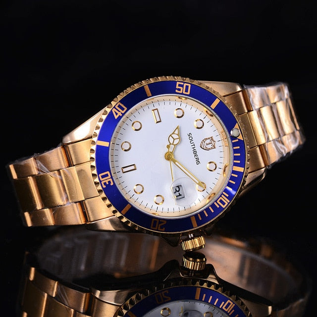 SOUTHBERG  Luxury Fashion Mens Watches Quartz Steel