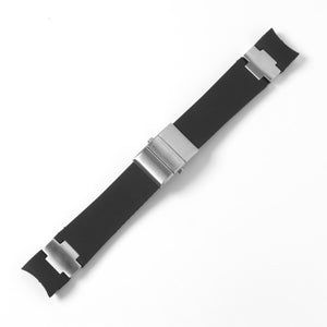 Black Brown Blue Waterproof Silicone Rubber Wrist Watch Band