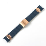 Black Brown Blue Waterproof Silicone Rubber Wrist Watch Band