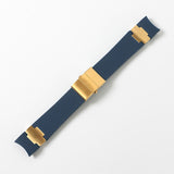 Black Brown Blue Waterproof Silicone Rubber Wrist Watch Band