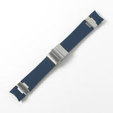 Black Brown Blue Waterproof Silicone Rubber Wrist Watch Band