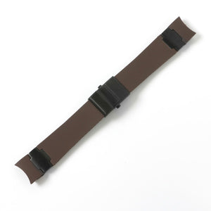 Black Brown Blue Waterproof Silicone Rubber Wrist Watch Band