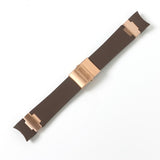 Black Brown Blue Waterproof Silicone Rubber Wrist Watch Band