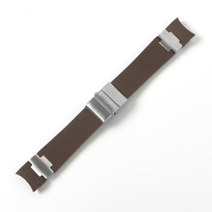 Black Brown Blue Waterproof Silicone Rubber Wrist Watch Band