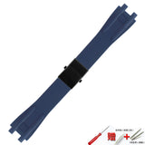 Watch accessories silicone strap 26mm for Athens Ulysse Nardin watch series double press folding buckle men rubber sports strap