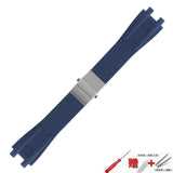 Watch accessories silicone strap 26mm for Athens Ulysse Nardin watch series double press folding buckle men rubber sports strap
