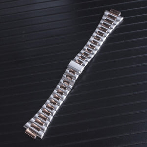 Stainless Steel Watch Strap Wrist Bracelet Silver Metal Watchband with Folding Clasp For r Patek Philippe Nautilus 5711/1A010