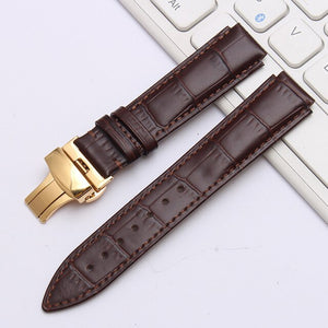 shengmeirui for Ulysse Nardin Strap Convex interface strap 25 * 12MM22 * 12MM black brown blue leather strap wrist bracelet