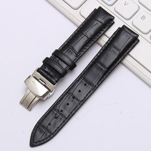 shengmeirui for Ulysse Nardin Strap Convex interface strap 25 * 12MM22 * 12MM black brown blue leather strap wrist bracelet