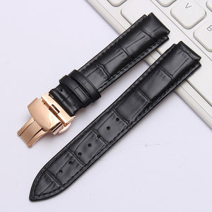 shengmeirui for Ulysse Nardin Strap Convex interface strap 25 * 12MM22 * 12MM black brown blue leather strap wrist bracelet