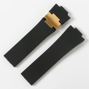 Watchband Bracelet Silica Gel Watch Band For Ulysse-Nardin MARINE Waterproof Rubber Watch Strap Sports 25*12mm Man Watches Sport