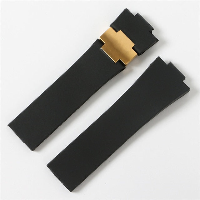 Watchband Bracelet Silica Gel Watch Band For Ulysse-Nardin MARINE Waterproof Rubber Watch Strap Sports 25*12mm Man Watches Sport