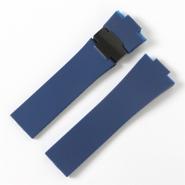 Watchband Bracelet Silica Gel Watch Band For Ulysse-Nardin MARINE Waterproof Rubber Watch Strap Sports 25*12mm Man Watches Sport