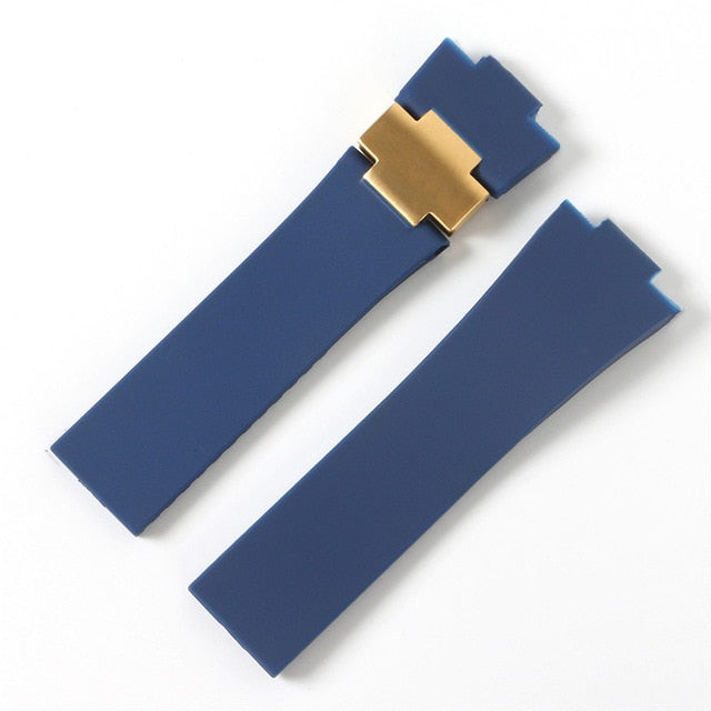 Watchband Bracelet Silica Gel Watch Band For Ulysse-Nardin MARINE Waterproof Rubber Watch Strap Sports 25*12mm Man Watches Sport
