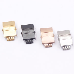 Watch accessories 316 stainless steel butterfly buckle 20mm for Ulysse Nardin Athens buckle rubber strap buckle