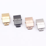 Watch accessories 316 stainless steel butterfly buckle 20mm for Ulysse Nardin Athens buckle rubber strap buckle