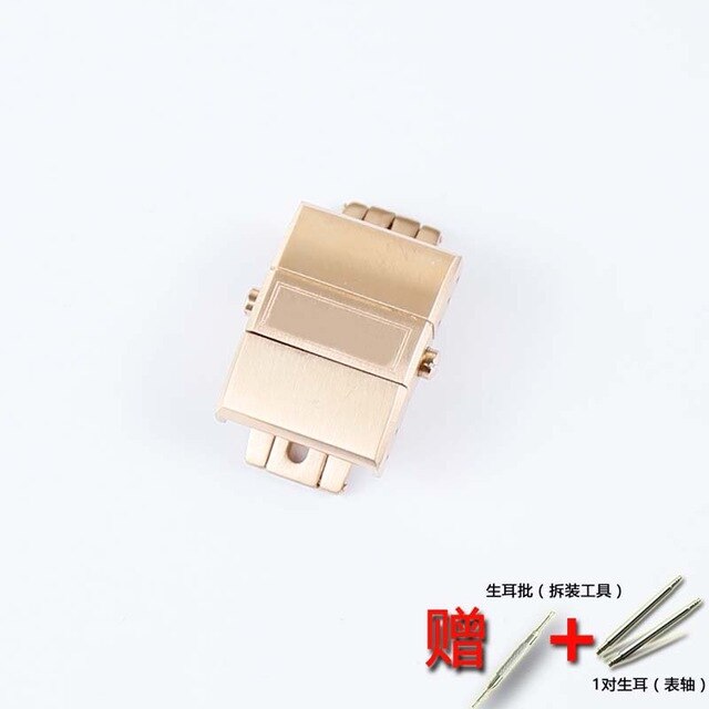 Watch accessories 316 stainless steel butterfly buckle 20mm for Ulysse Nardin Athens buckle rubber strap buckle