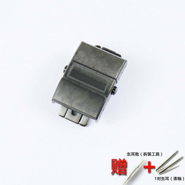 Watch accessories 316 stainless steel butterfly buckle 20mm for Ulysse Nardin Athens buckle rubber strap buckle