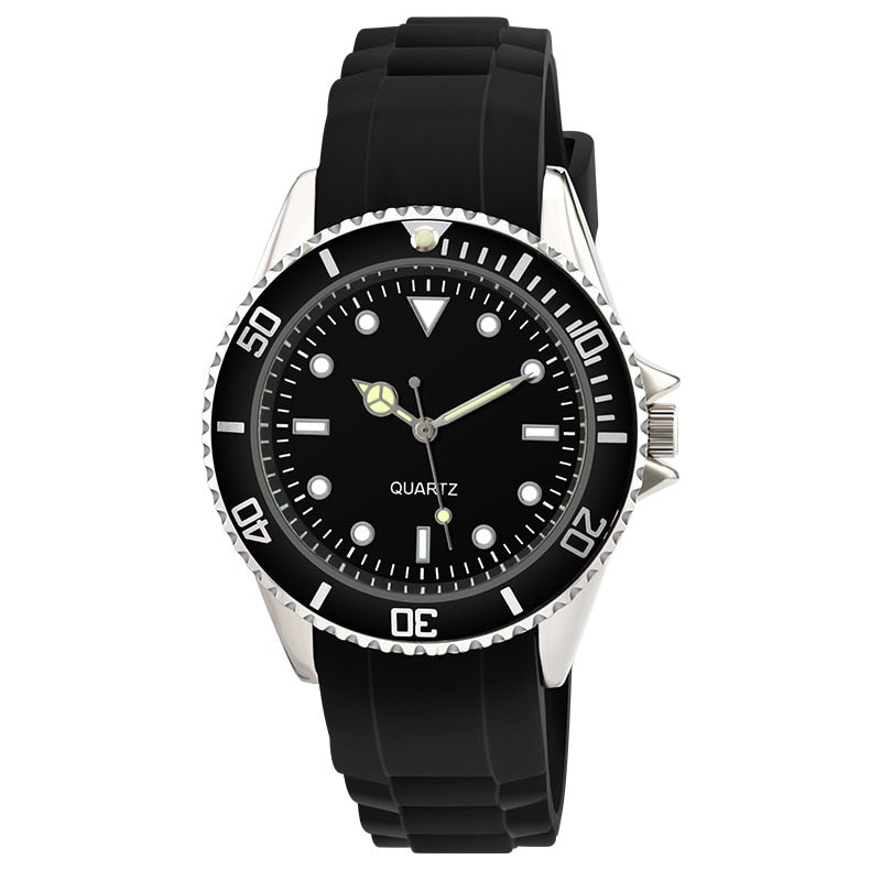 Rolexable Classic Watches Mens Daily Waterproof Date Rubber Strap Sport Quartz Army Watch Casual Wristwatches Relogio Masculino