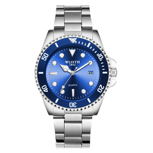 Luxury Men's Quartz Watch Brand Stainless Steel 30M Waterproof Rolexable