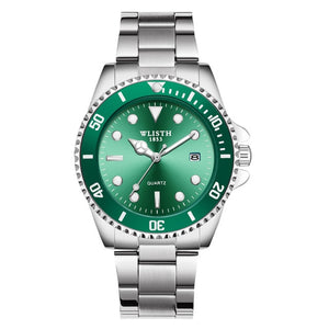 Luxury Men's Quartz Watch Brand Stainless Steel 30M Waterproof Rolexable