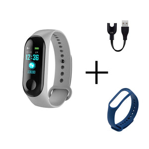Men Smart Sports watch blood pressure heart rate monitor message reminder bluetooth waterproof