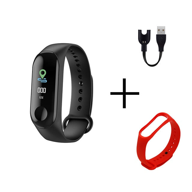 Men Smart Sports watch blood pressure heart rate monitor message reminder bluetooth waterproof