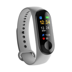 Men Smart Sports watch blood pressure heart rate monitor message reminder bluetooth waterproof