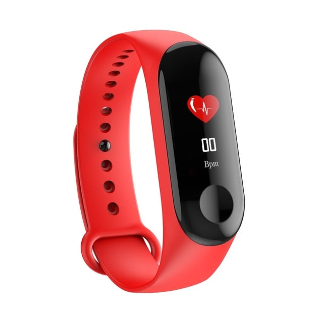 Men Smart Sports watch blood pressure heart rate monitor message reminder bluetooth waterproof