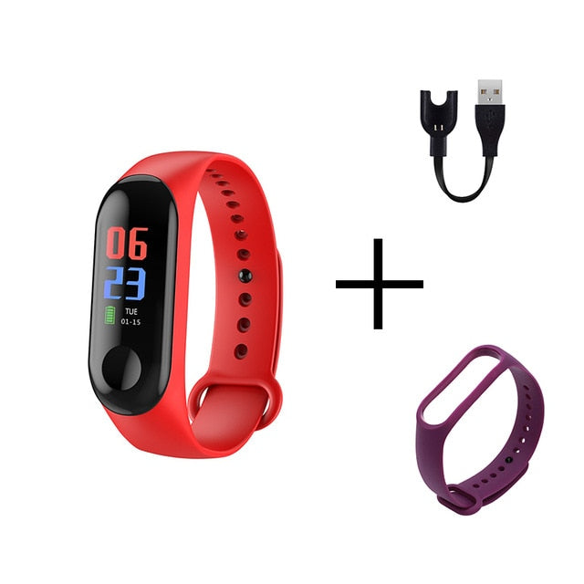 Men Smart Sports watch blood pressure heart rate monitor message reminder bluetooth waterproof