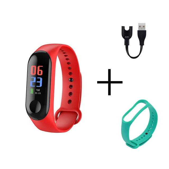 Men Smart Sports watch blood pressure heart rate monitor message reminder bluetooth waterproof