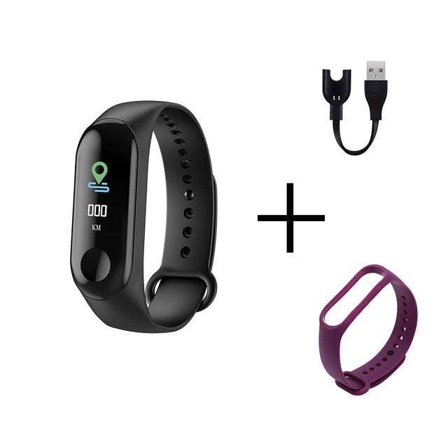 Men Smart Sports watch blood pressure heart rate monitor message reminder bluetooth waterproof