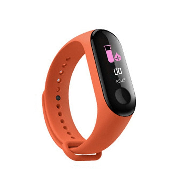 Men Smart Sports watch blood pressure heart rate monitor message reminder bluetooth waterproof