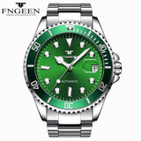 New Top Brand Green Water Ghost Watch Men's Luxury Automatic Mechanical Watch Rolexable Self Wind Male Clock Relogio Masculino