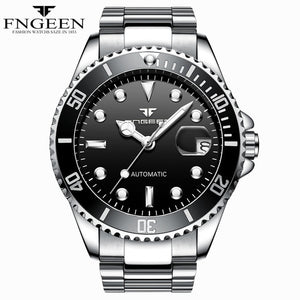 New Top Brand Green Water Ghost Watch Men's Luxury Automatic Mechanical Watch Rolexable Self Wind Male Clock Relogio Masculino