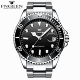 New Top Brand Green Water Ghost Watch Men's Luxury Automatic Mechanical Watch Rolexable Self Wind Male Clock Relogio Masculino