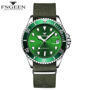 New Top Brand Green Water Ghost Watch Men's Luxury Automatic Mechanical Watch Rolexable Self Wind Male Clock Relogio Masculino