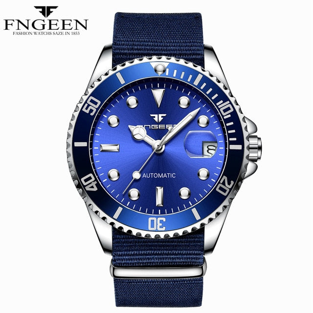 New Top Brand Green Water Ghost Watch Men's Luxury Automatic Mechanical Watch Rolexable Self Wind Male Clock Relogio Masculino
